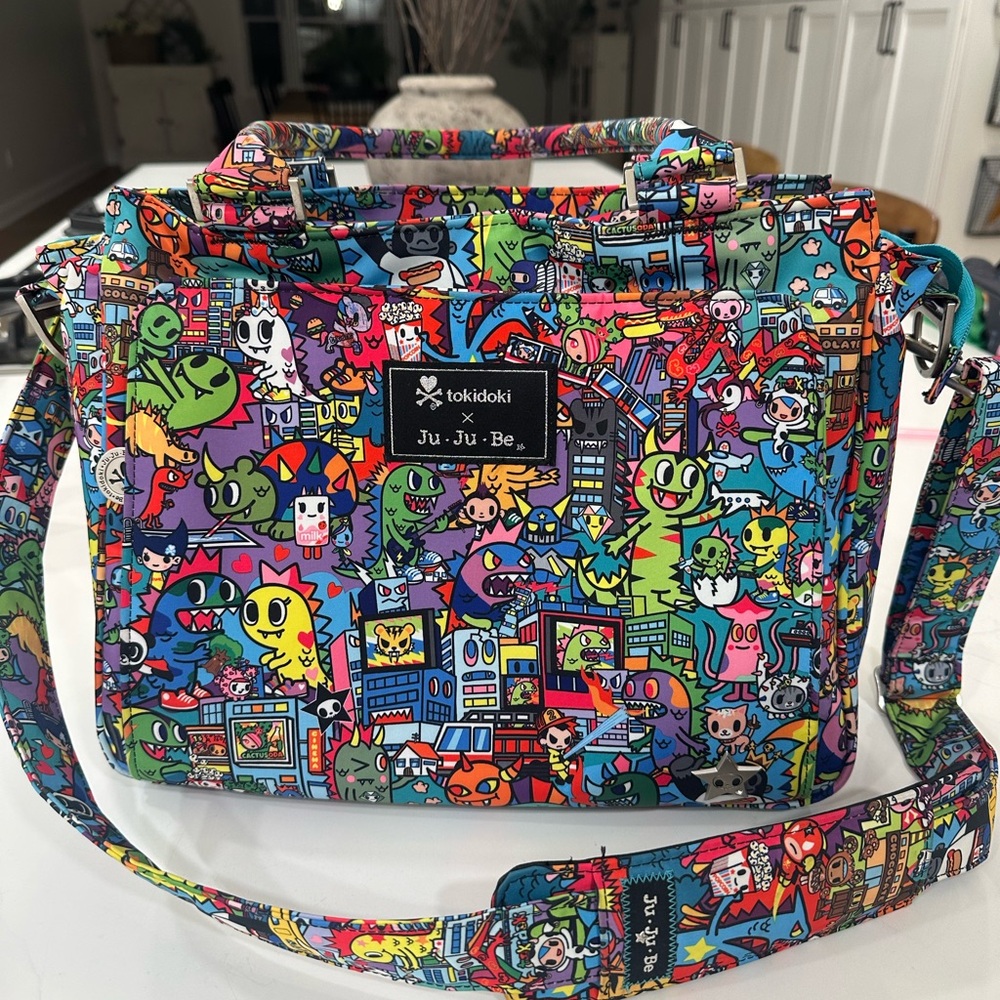 Ju-Ju-Be Tokidoki Kaiju City Be Light diaper bag with Changing Pad